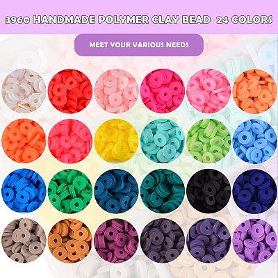 DIY Polymer Clay Beads Jewelry Set Making Kit DIY-SZ0005-89-1