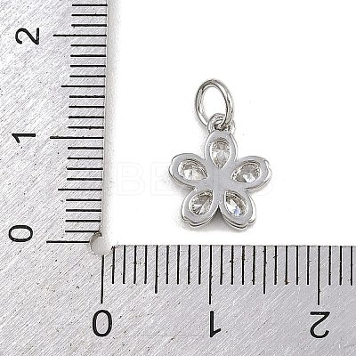 Brass Micro Pave Cubic Zirconia Pendants KK-A269-03A-P01-1