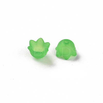 Transparent Acrylic Beads Caps X-PL543-9-1