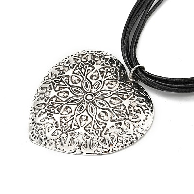 Alloy Pendant Necklaces LS-NJEW-K261-09C-SA-1