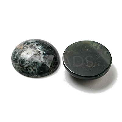 Natural Moss Agate Cabochons G-C115-02A-46-1
