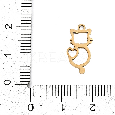 201 Stainless Steel Pendants STAS-F316-05G-01-1