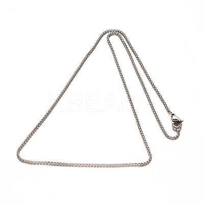 Tarnish Resistant 304 Stainless Steel Cable Chain Necklaces LS-NJEW-N0047-35-1