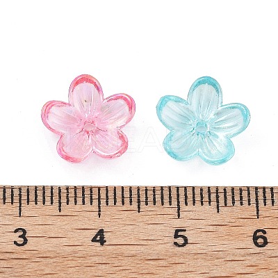 UV Plating Acrylic Bead Caps PACR-B003-06-1
