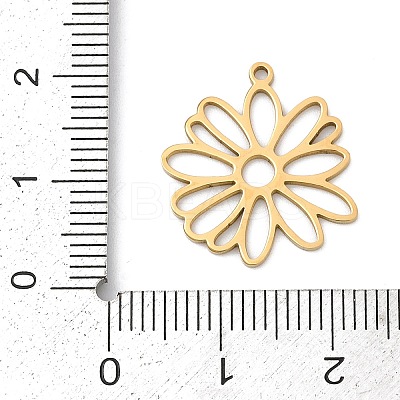 5Pcs 201 Stainless Steel Pendants STAS-K299-03A-G-1