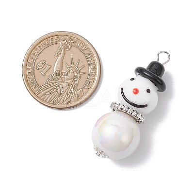 Handmade Lampwork Pendants PALLOY-JF04350-02-1