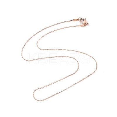 Ion Plating(IP) 304 Stainless Steel Serpentine Chain Necklace for Men Women NJEW-G076-01A-RG-1