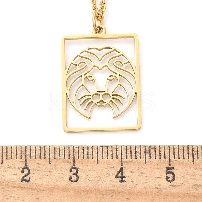 304 Stainless Steel Necklace NJEW-D330-01G-05-1