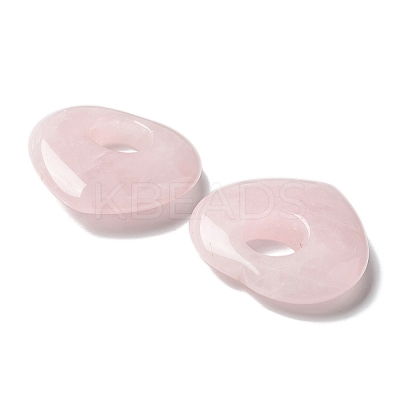 Natural Rose Quartz Hollow Pendants G-C167-06D-1