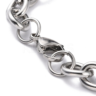 Tarnish Resistant 304 Stainless Steel Figaro Chain Bracelets BJEW-E271-05P-1