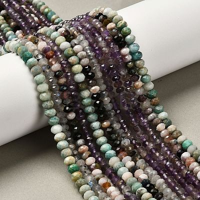 Natural Mixed Gemstone Beads Strands G-RM2025-17C-1