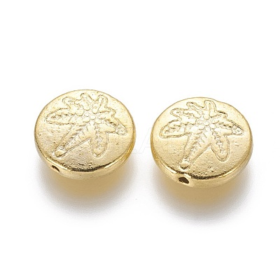 Autumn Theme Tibetan Style Alloy Beads X-TIBEB-R028-G-LF-1