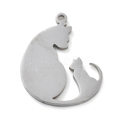 304 Stainless Steel Pendants STAS-I327-02P-01-1