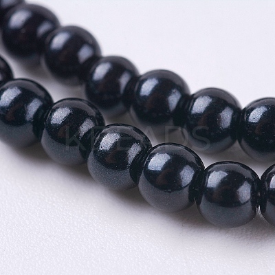 Eco-Friendly Dyed Glass Pearl Round Beads Strands LS-HY-A002-3mm-RB080-1