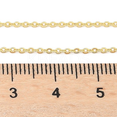 Brass Cable Chains Necklace for Women NJEW-P265-08G-1