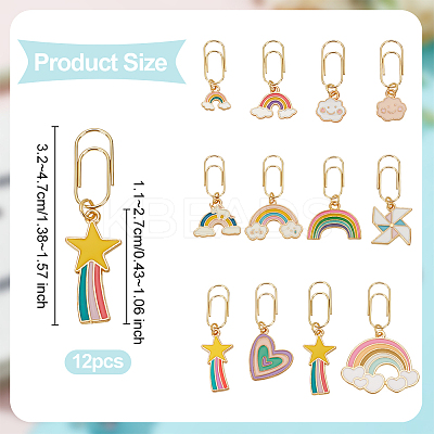 Iron Long Paper Clips AJEW-OC00015-1