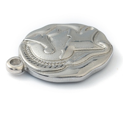 Non-Tarnish 304 Stainless Steel Pendants LS-STAS-O145-02P-1