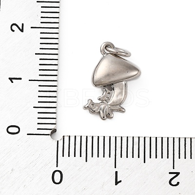 Brass Micro Pave Cubic Zirconia Pendants KK-P308-24P-1