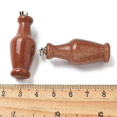 Synthetic Goldstone 3D Pendants G-K385-10P-03-1