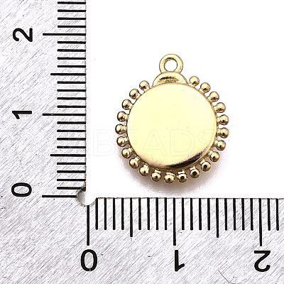 Brass Micro Pave Clear Cubic Zirconia Pendants LS-KK-G530-01A-G-1