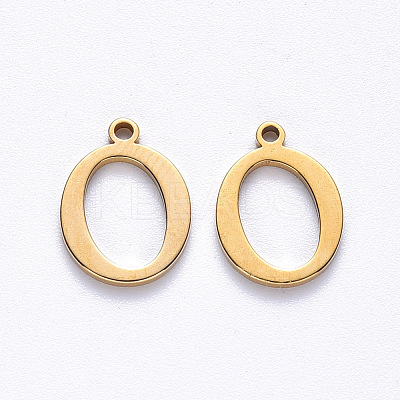 PVD Vacuum Plating 201 Stainless Steel Charms LS-STAS-R105-O-G-1