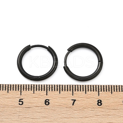 202 Stainless Steel Huggie Hoop Earrings EJEW-F111A-15mm-EB-1
