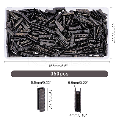 350Pcs Column Zinc Alloy Shoelace Buckle Connectors FIND-GA0001-90-1