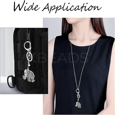 8Pcs 4 Colors Tibetan Style Alloy Rhinestone Big Pendants ALRI-FH0001-12-1