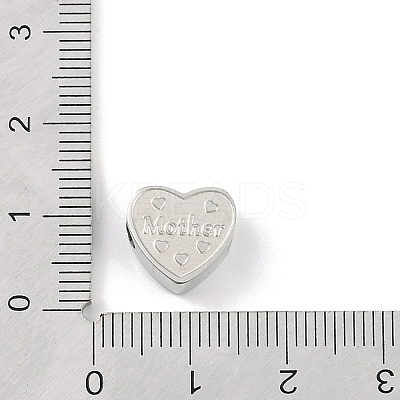 Tarnish Resistant 304 Stainless Steel European Beads STAS-K286-04I-P-1