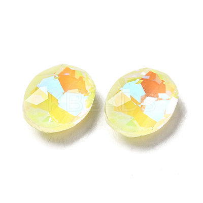 Mocha Fluorescent Style Glass Rhinestone Cabochons X-GGLA-M005-01A-226MK-1