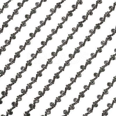 S-shaped Glass Rhinestone and Iron Cup Chains DIY-WH20032-25B-01-1