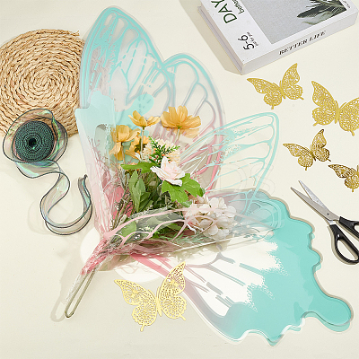 Plastic Gift Flower Bouquet Wrapping Paper DIY-GO0002-71-1