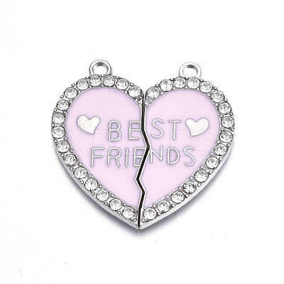 Alloy Enamel Split Pendant ENAM-S130-25G-1