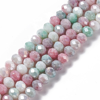 Ombre Effect Dyed Glass Beads Strands GLAA-C023-02C-1