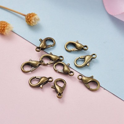 Zinc Alloy Lobster Claw Clasps E103-NFAB-1