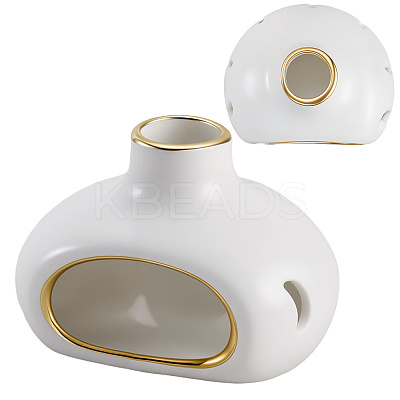 Porcelain Palo Santo Holder Burner AJEW-WH20018-74B-1