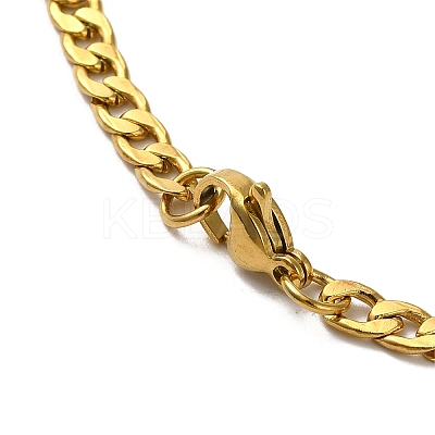 Rectangle with Virgin Mary Pendant Necklaces LS-NJEW-C043-01G-1