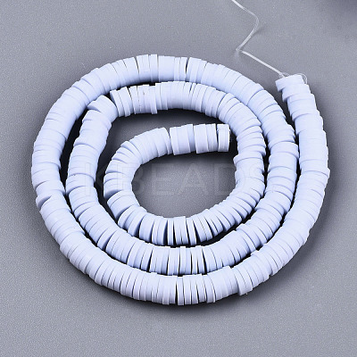 Handmade Polymer Clay Beads Strands X-CLAY-R089-6mm-024-1