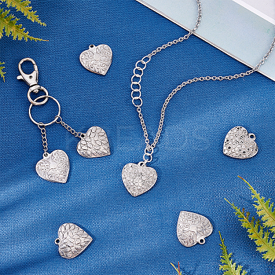 18Pcs 3 Style 304 Stainless Steel Pendants STAS-UN0025-66-1