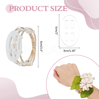 5Pcs Alloy Rhinestone Multi-strand Bangles for Women BJEW-WR0001-03G-1