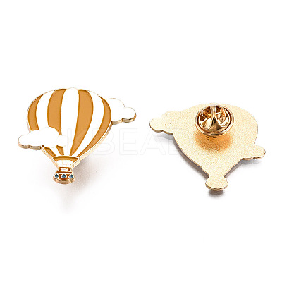Hot Air Balloon with Cloud Enamel Pin JEWB-N007-268-1