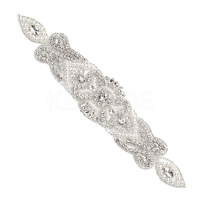 Flower Pattern Hotfix Rhinestone DIY-WH0502-89-1