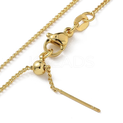 Brass Twisted Chain Necklaces NJEW-M083-01G-01-1