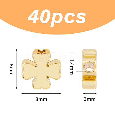 40Pcs Brass Beads KK-DC0003-79-1