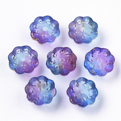 Two Tone Transparent Spray Painted Glass Beads LS-X-GLAA-N035-06A-G01-1