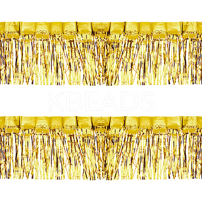 Plastic Foil Fringe Curtains DIY-WH0028-106C-1