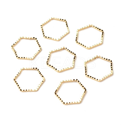 Brass Linking Rings KK-F831-013C-G-RS-1