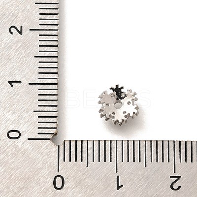 Rack Plating Brass Micro Pave Clear Cubic Zirconia Bead Caps KK-H508-22A-P-1