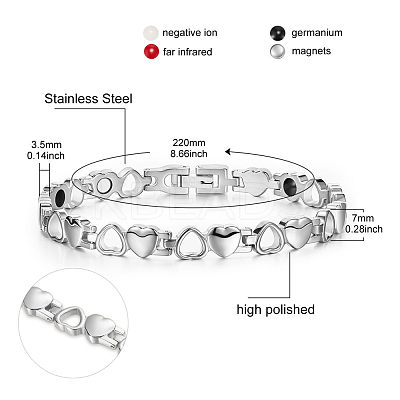 304 Stainless Steel Watch Band Bracelets JB656A-1