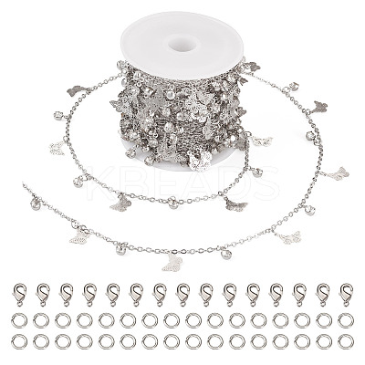 Charms Bracelet Necklace Making Kit CH-TA0001-01-1